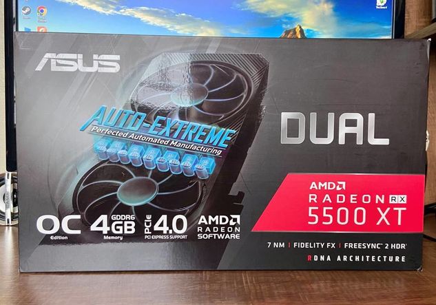 Asus Dual Amd Radeon RX 5500 Xt Evo, 4gb, Gddr6