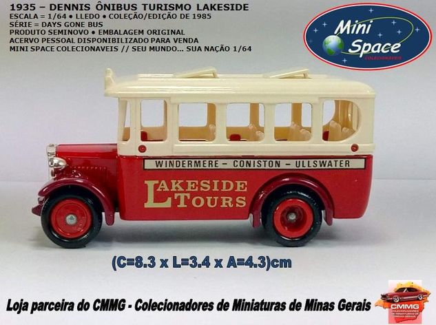 Lledo 1935 Dennis ônibus Turismo Lakeside 1/64