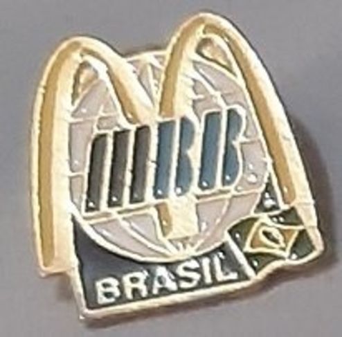Mac Donald's Pin Promocional Oficial, Metal Dourado, N Botton Broche