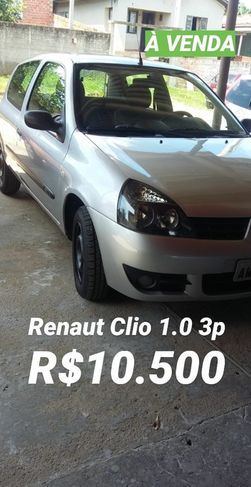Renaut Clio 1.0 16v 3p 2011 (carro Esta em Criciúma-sc)