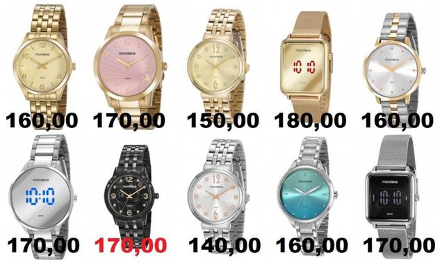 Relógio Feminino. Preços nas Fotos. 50 Metros. 100% Originais