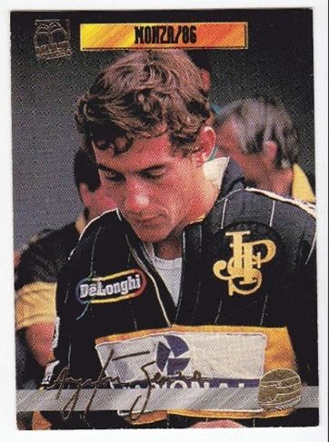 F1 Ayrton Senna Completo álbum 120 Cards Assinaturas em Ouro
