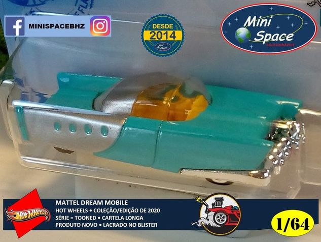 Hot Wheels 2021 Mattel Dream Mobile Azul Cartela Longa 1/64