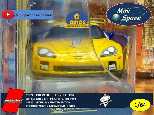 Greenlight 2009 Chevrolet Corvette C6r Logo Michelin 1/64