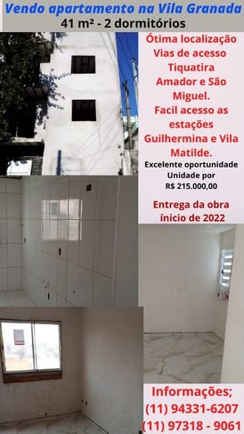 Vendo Apartamento Estilo Kitnet - Vila Granada - Entrega Fev2022