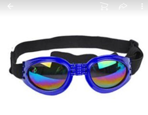 óculos de Sol P/cães com Ultra Proteção Uv Cor Azul/vermelho