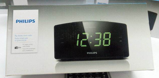 Rádio Relógio Digital Philips Aj-3400 - Fm - Bivolt