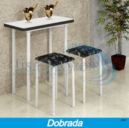 Conjunto de Mesa Dobrável Imop, Montagem e Frete Grátis*