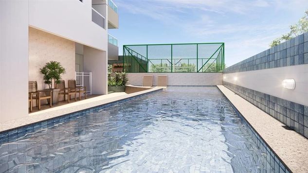 Apartamento com 104.38 m² - Aviação - Praia Grande SP