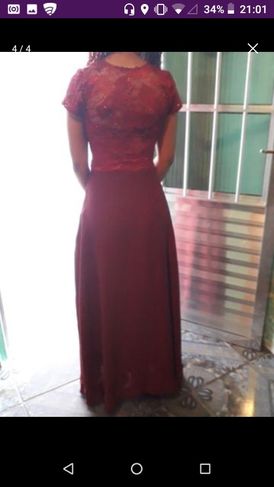 Vestido de Madrinha Marsala