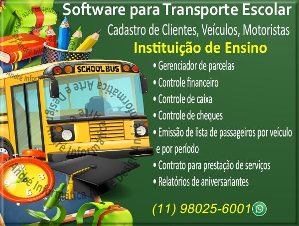Software Pra Transporte Escolar Completo Controle Financeiro