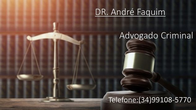 Dr André Faquim, Advogado Criminalista Uberaba Mg,
