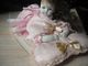 Boneca Porcelana Vestido Rosa 32 Cm Porcelain Doll