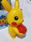 Mini Caixa de Som Pokémon Led Bluetooth Pikachu Mp3/4