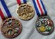 3 Medalhas Oficiais Academia Militar Campeão Ouro Prata Bronze Judô