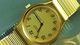 Relógio Bulova 90d10 Ano 1983, Dourado com Dia e Data